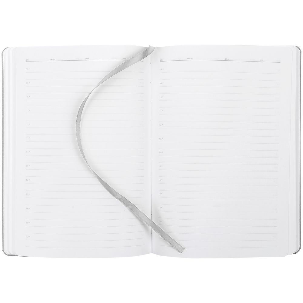 Ежедневник New Brand, недатированный, серый / Миниатюра WWW (1000)