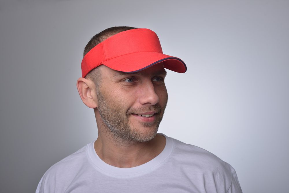 Козырек Unit Active, ярко-синий с белым кантом / Миниатюра WWW (1000)