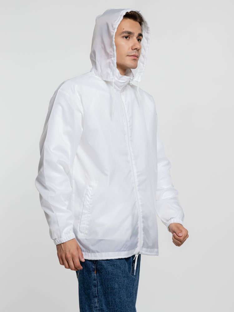 Ветровка унисекс Shift, белая / Миниатюра WWW (1000)