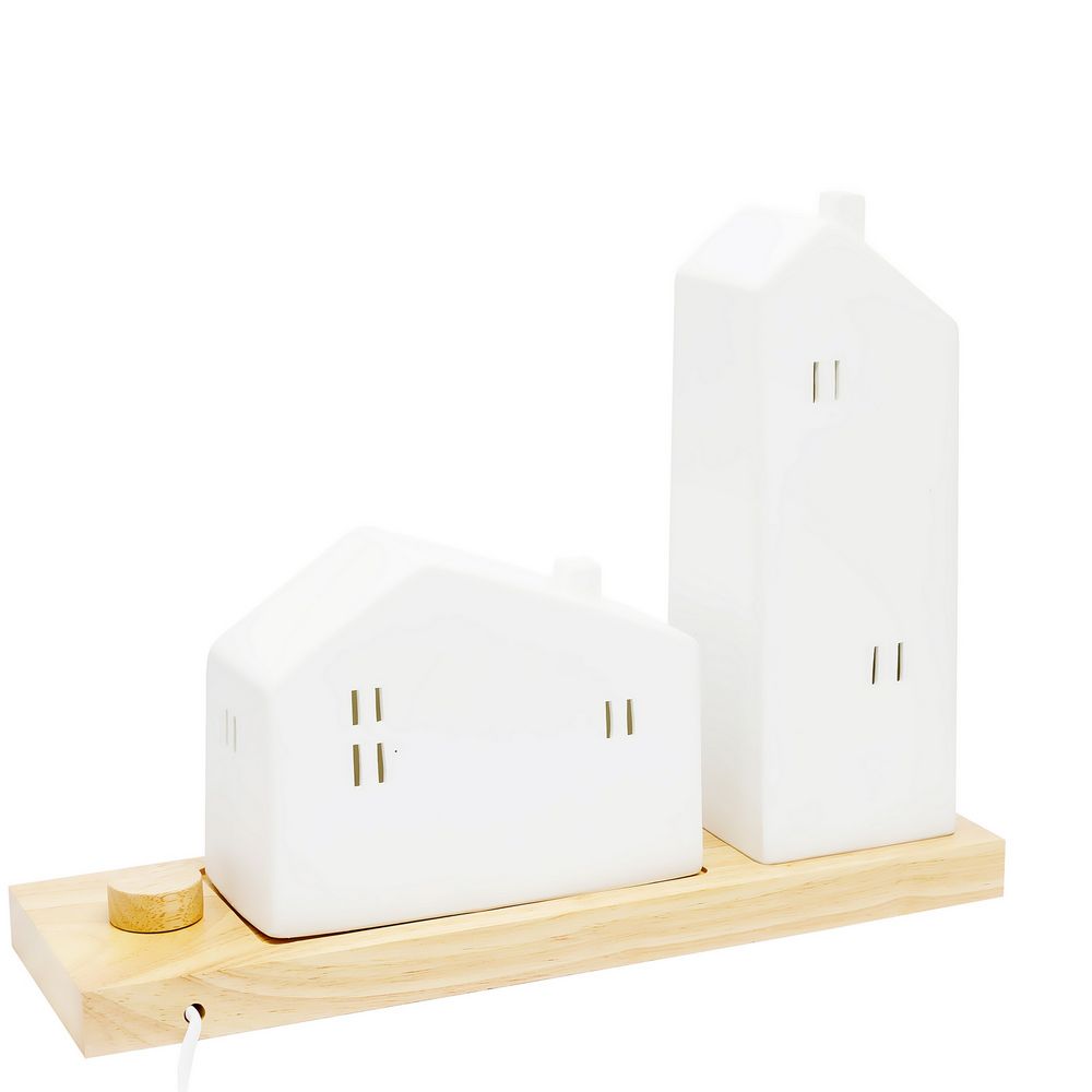 Светильник керамический «Домики» / Миниатюра WWW (1000)