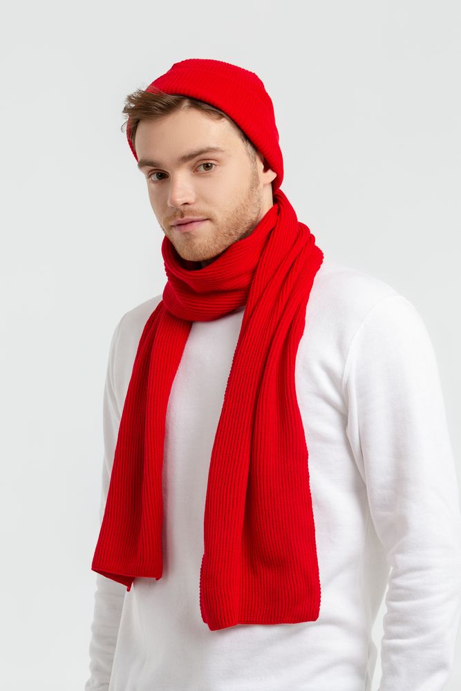 Шарф Life Explorer, красный (алый) / Миниатюра WWW (1000)