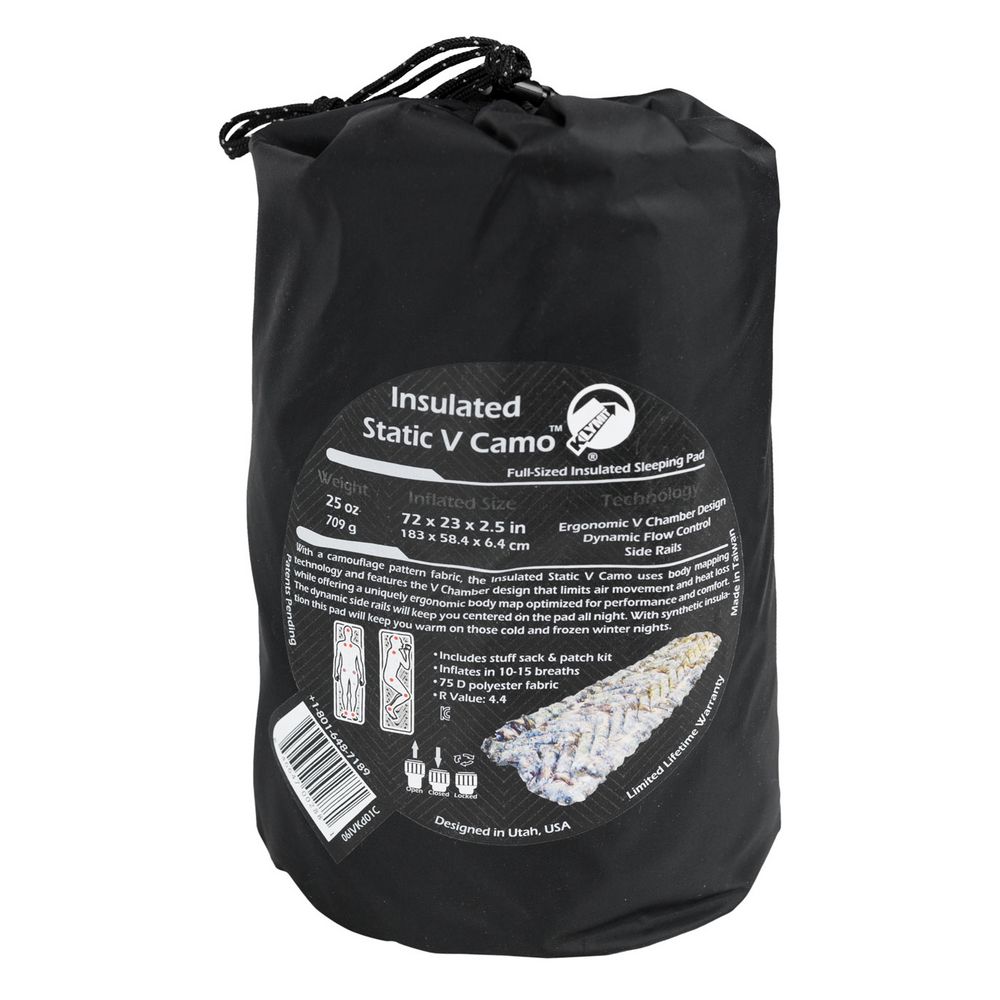 Надувной коврик Insulated Static V Camo, камуфляж / Миниатюра WWW (1000)