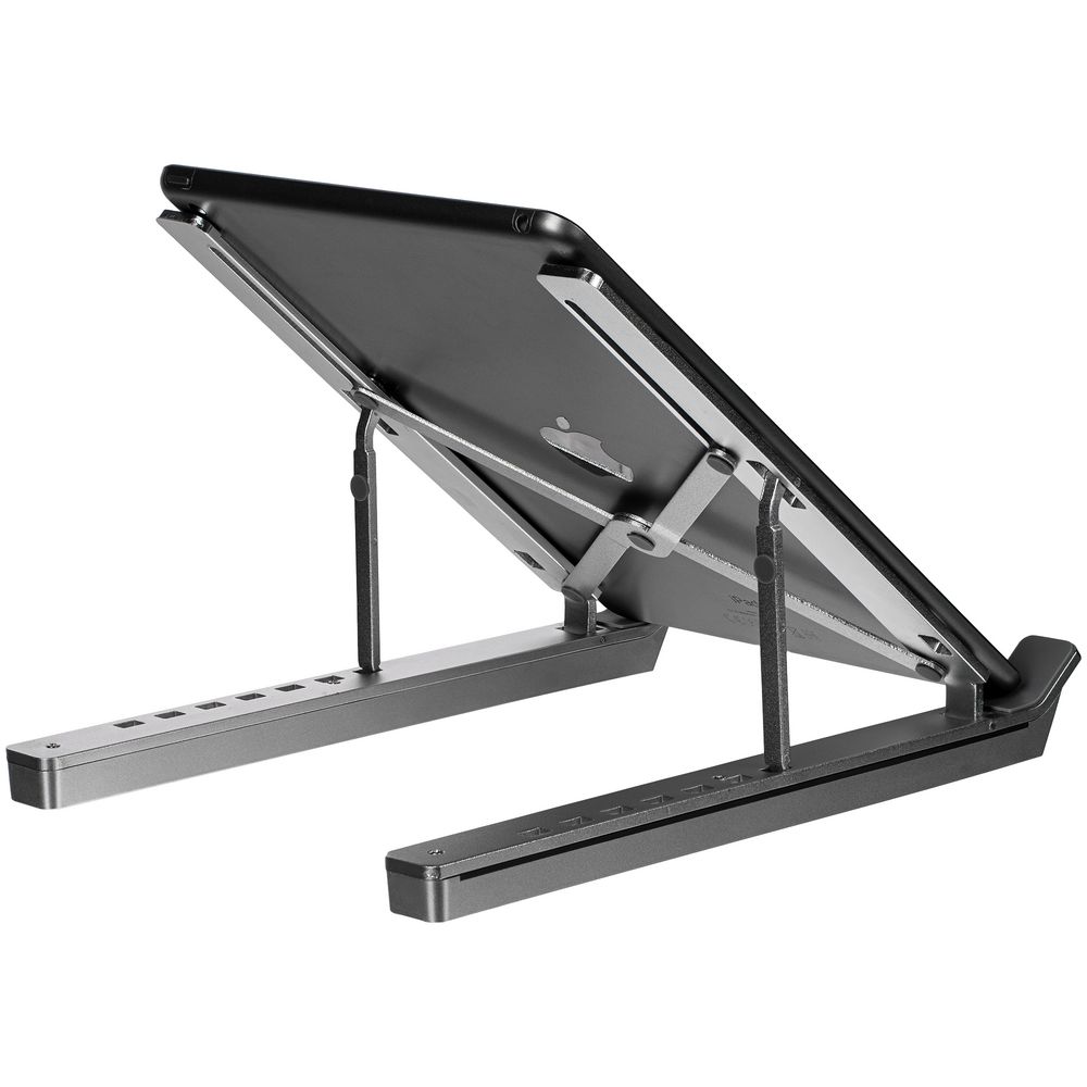 Подставка для ноутбука с USB-хабом Scaffold Hub, серебристый металлик / Миниатюра WWW (1000)