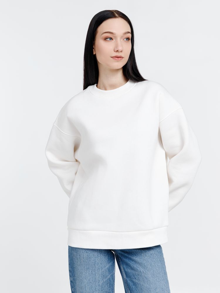 Свитшот оверсайз унисекс True Self, молочно-белый / Миниатюра WWW (1000)