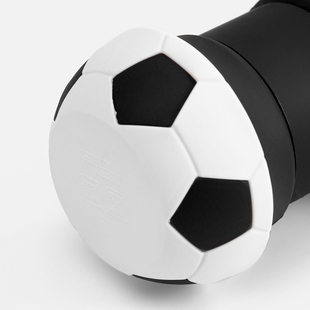 Складная бутылка для воды Football Flex, белая с черным / Миниатюра WWW (1000)