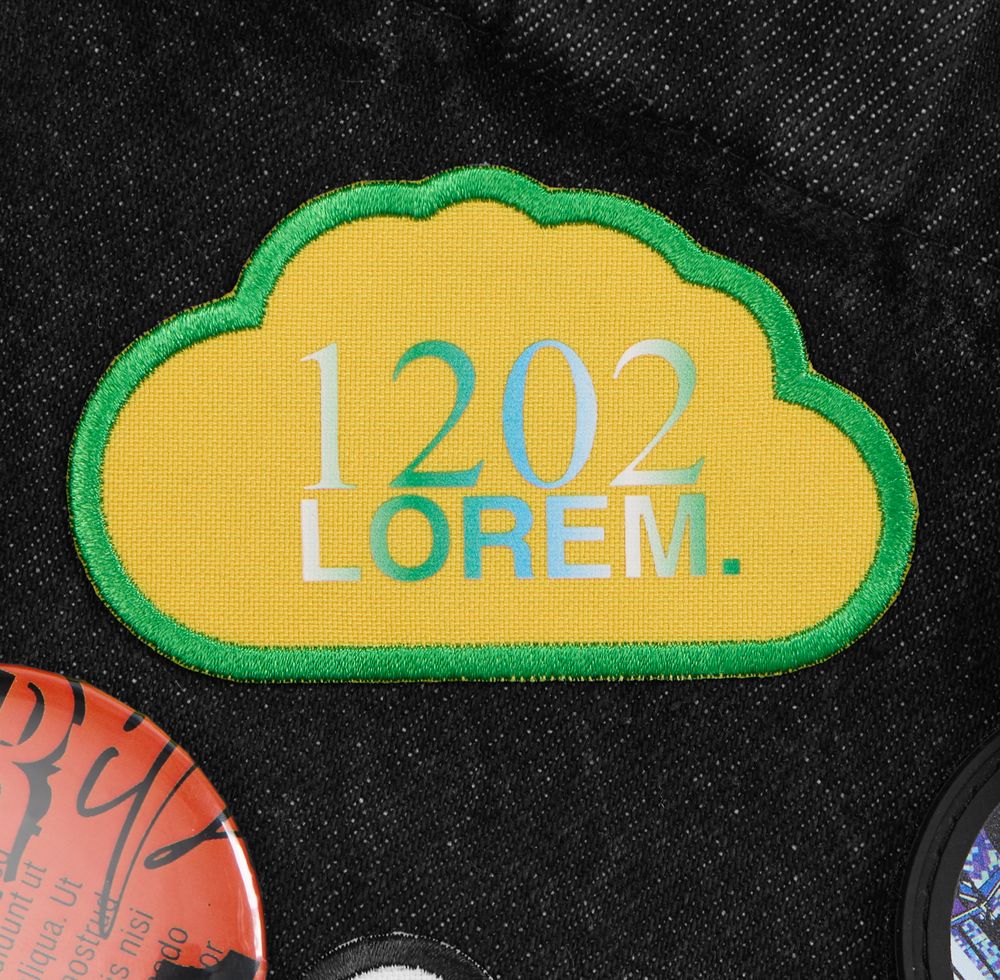 Шеврон из габардина Gabo S, желтый / Миниатюра нанесения (1000)