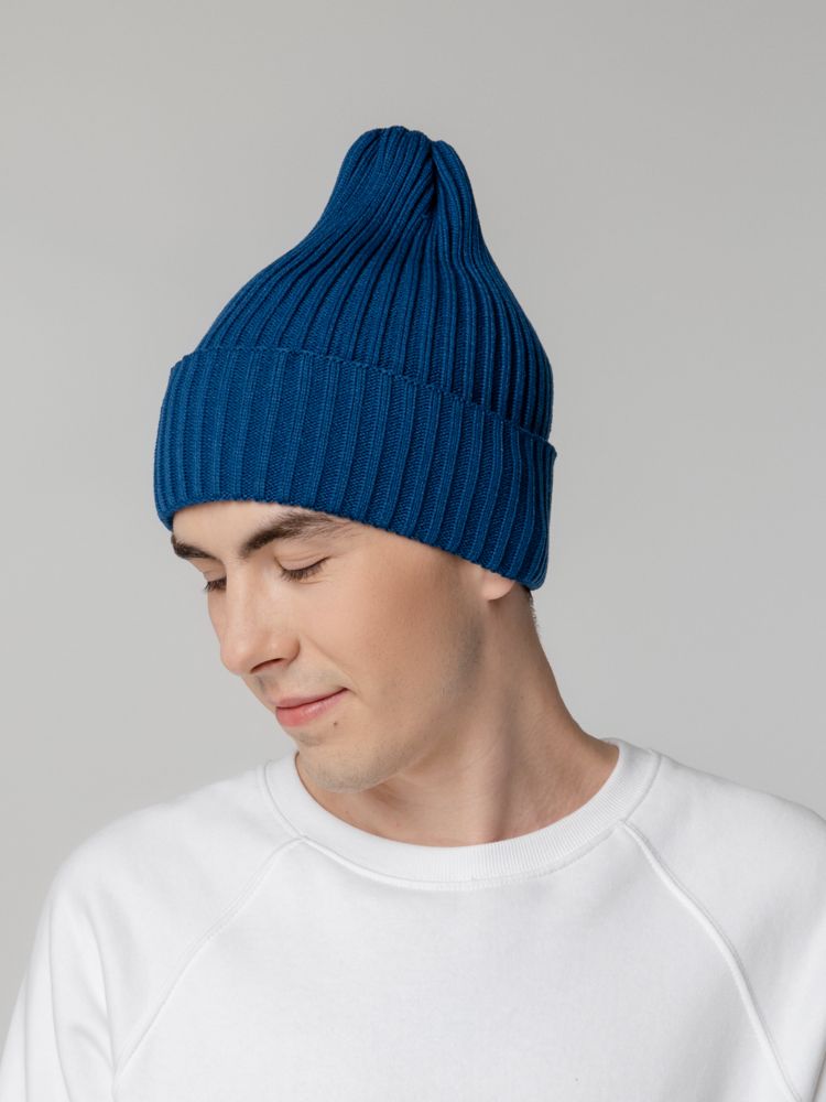 Шапка Yong, темно-синяя (лазурная) / Миниатюра WWW (1000)