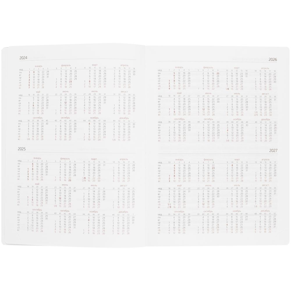 Еженедельник Nebraska, датированный, зеленый / Миниатюра WWW (1000)