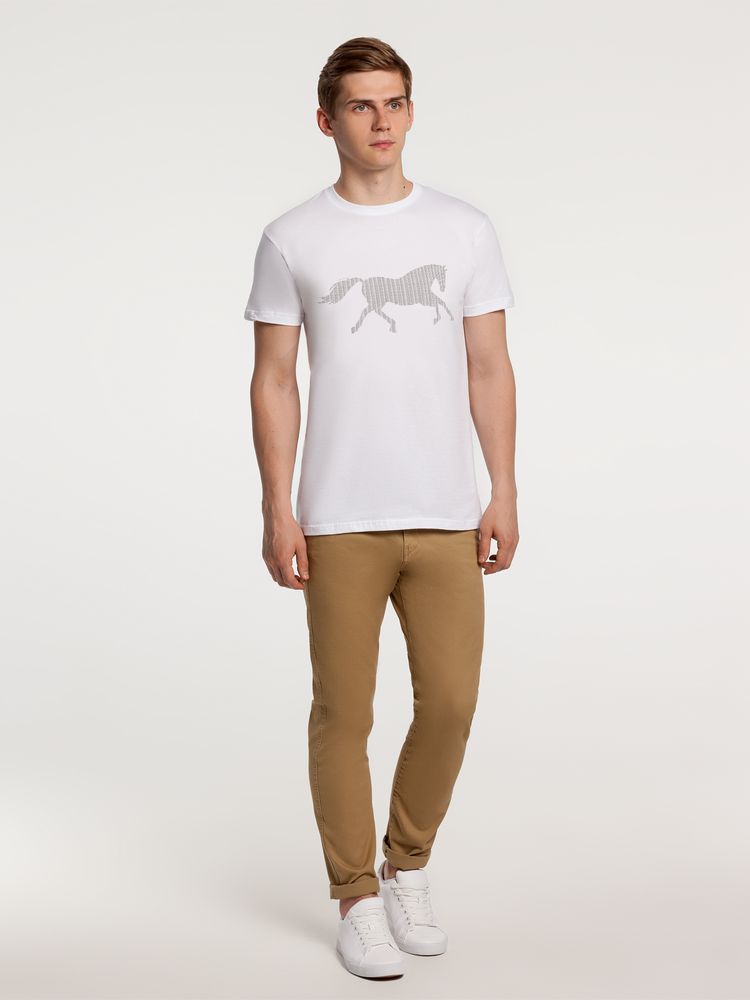 Футболка «Коньтекст», белая / Миниатюра WWW (1000)