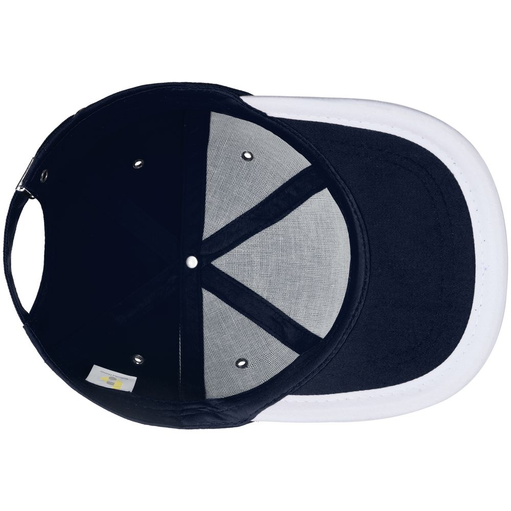 Бейсболка Bizbolka Honor, темно-синяя с белым кантом / Миниатюра WWW (1000)