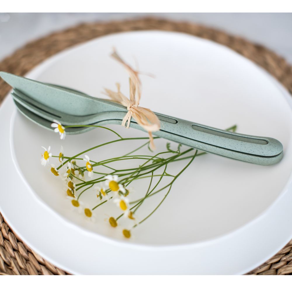 Набор столовых приборов Klikk Organic, синий / Миниатюра WWW (1000)