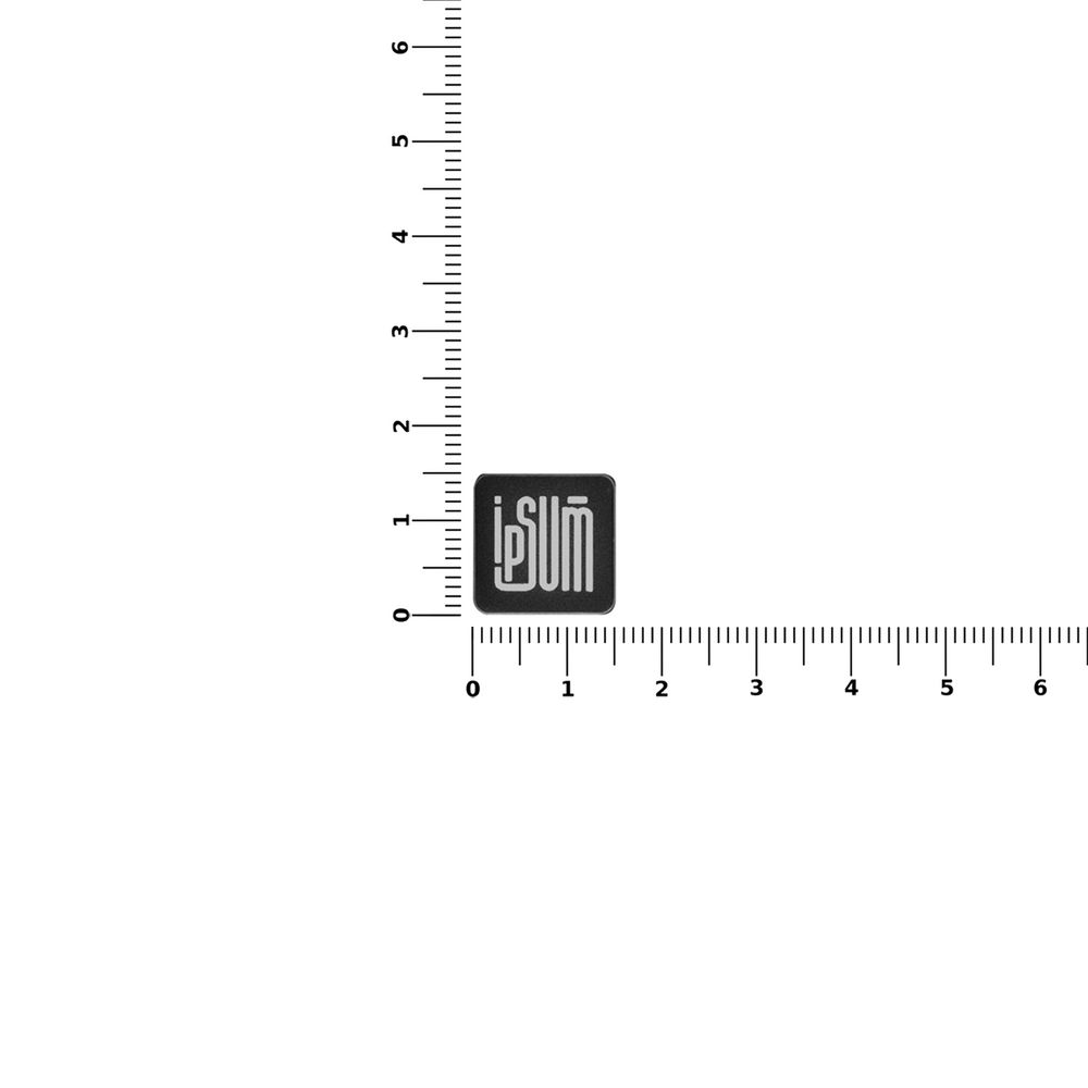 Квадратный шильдик на резинку Direct, черный / Миниатюра WWW (1000)