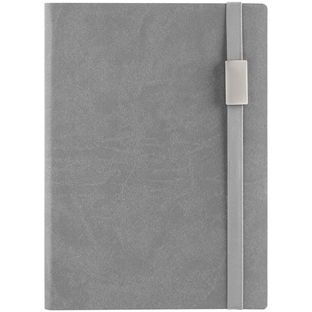 Ежедневник Vivian Metal, недатированный, серый / Миниатюра WWW (1000)