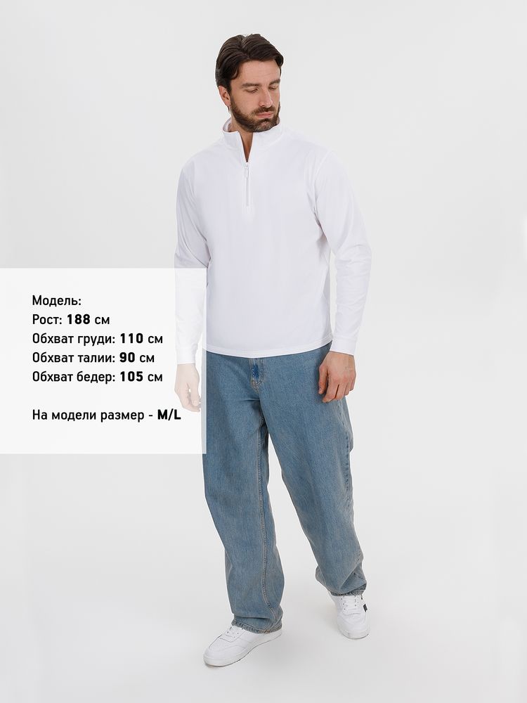 Свитшот на молнии Morfiss, белый / Миниатюра модельного (1000)