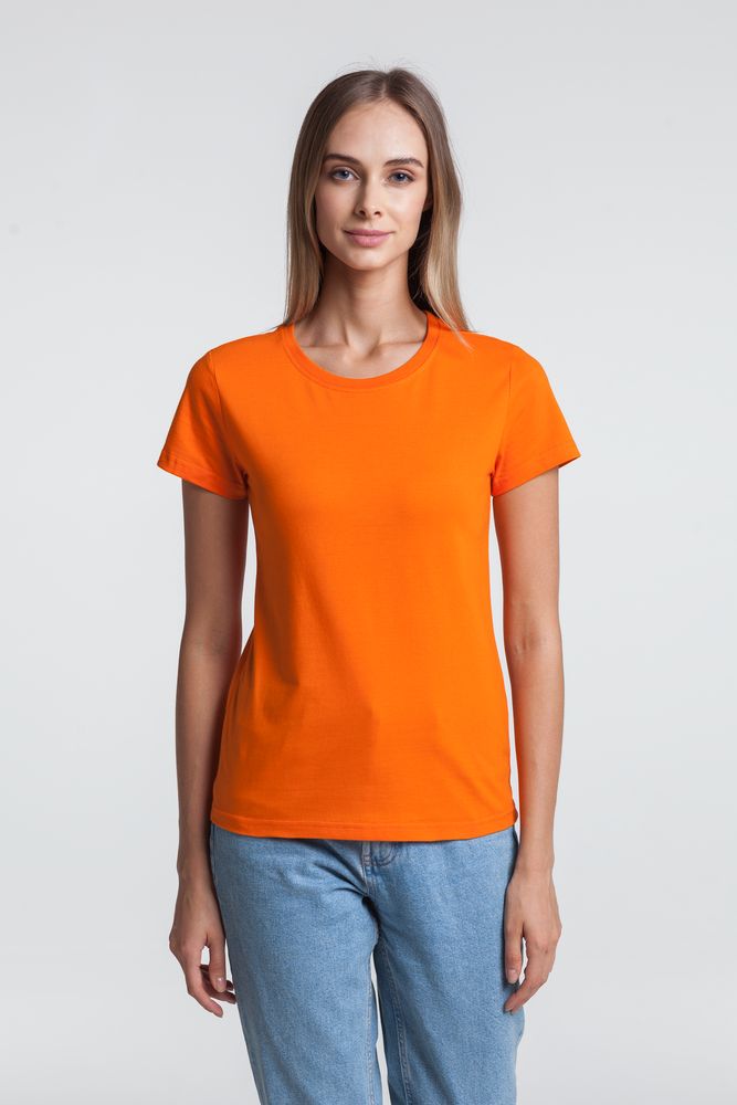 Футболка женская T-bolka Lady, оранжевая / Миниатюра WWW (1000)