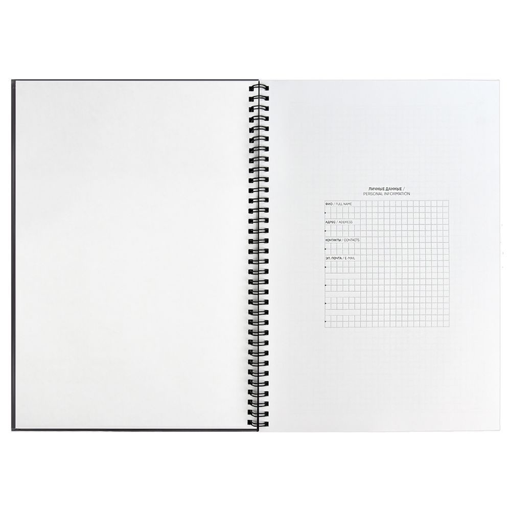 Ежедневник Notera, недатированный, серый / Миниатюра WWW (1000)