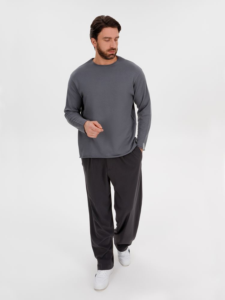 Лонгслив унисекс Siluetti Fuori, серый / Миниатюра WWW (1000)