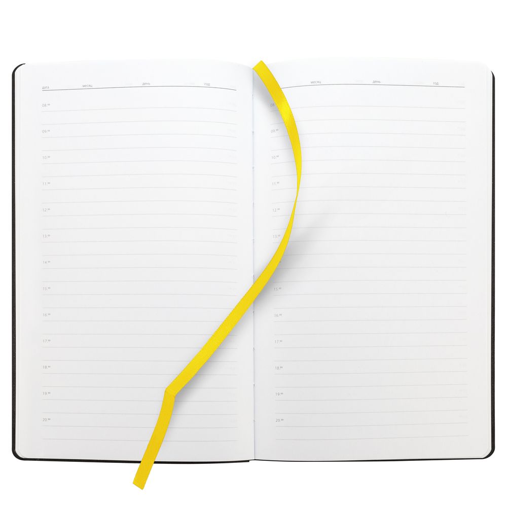 Ежедневник Knit, недатированный, желтый / Миниатюра WWW (1000)