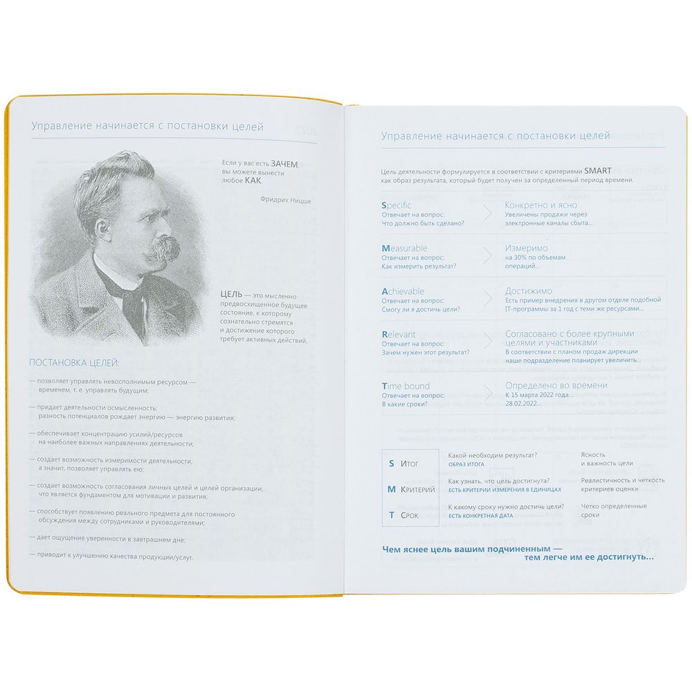 Ежедневник «Управление персоналом», недатированный, черно-желтый / Миниатюра WWW (1000)