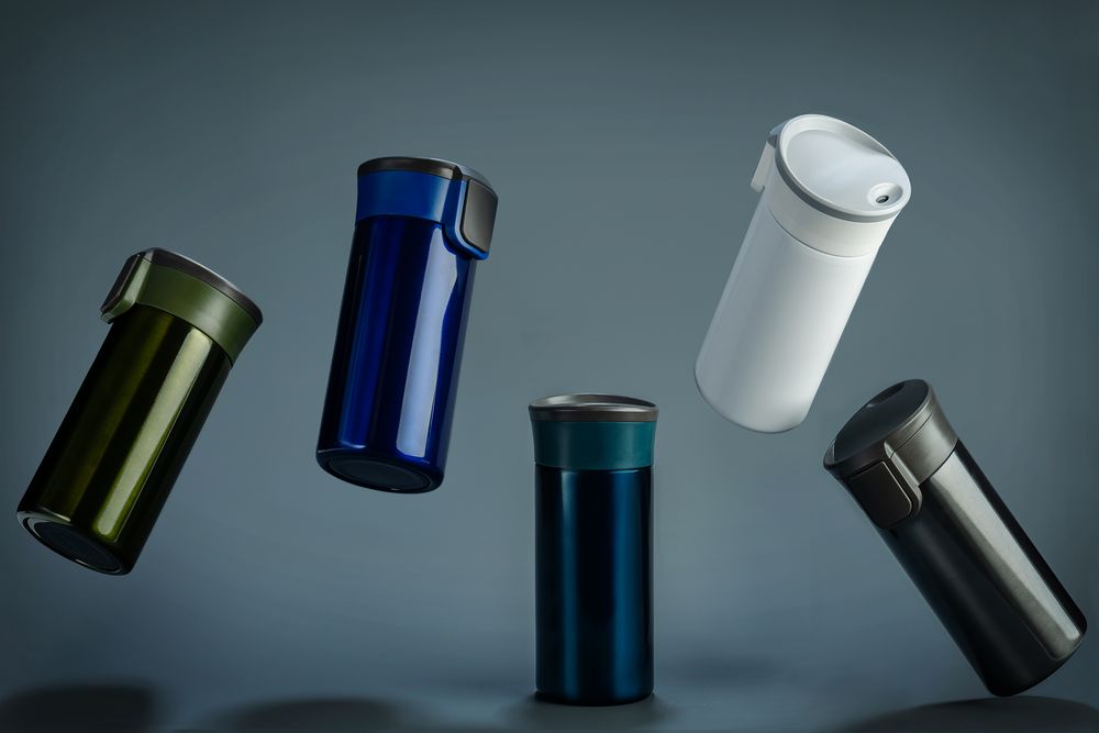 Термостакан Tralee, синий / Миниатюра WWW (1000)