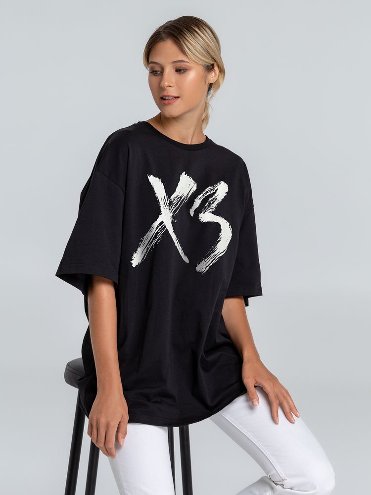 Футболка оверсайз «ХЗ», черная / Миниатюра WWW (1000)