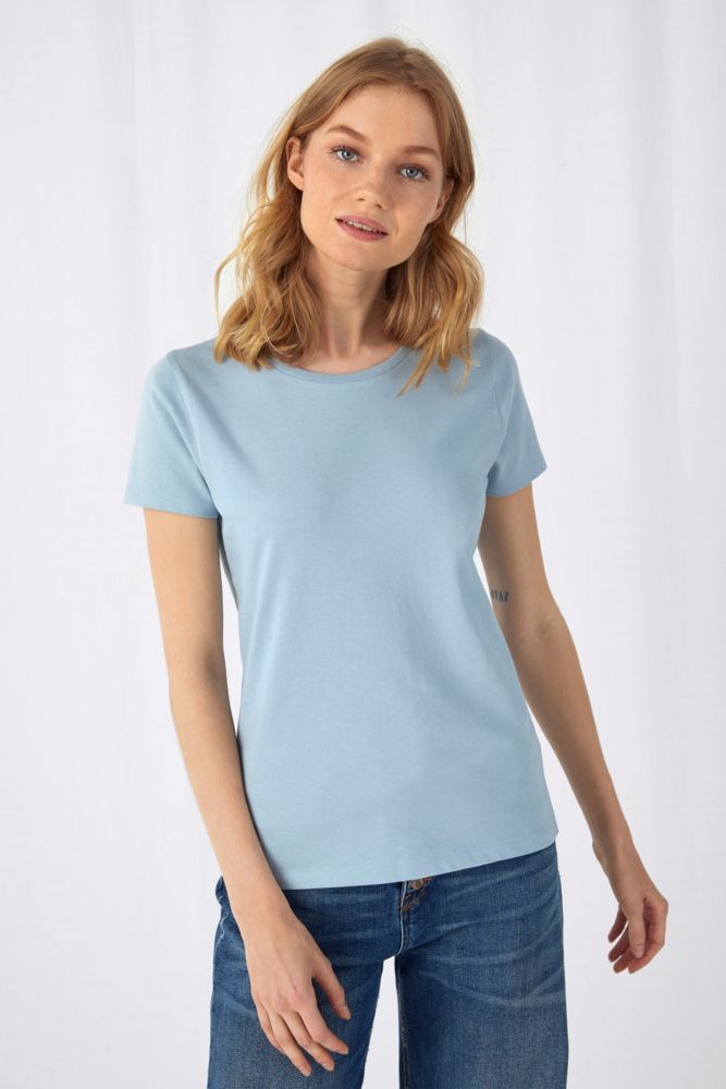 Футболка женская E150 Organic, розовая / Миниатюра WWW (1000)