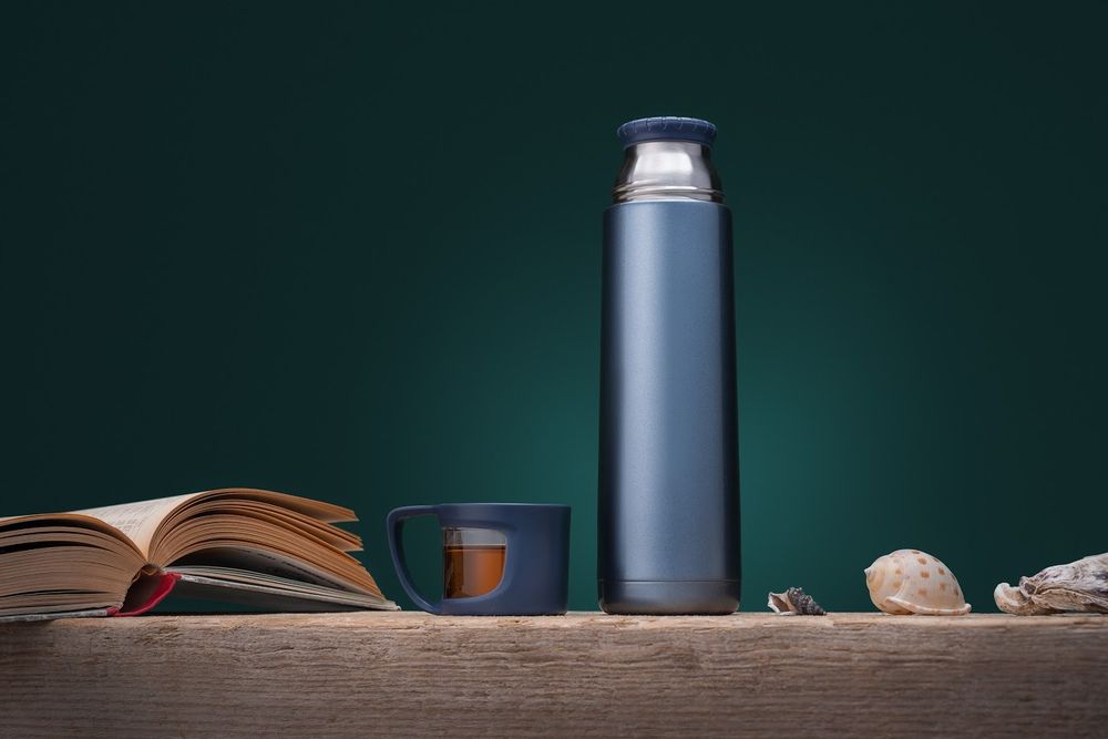 Термос Coffee Break, синий / Миниатюра WWW (1000)