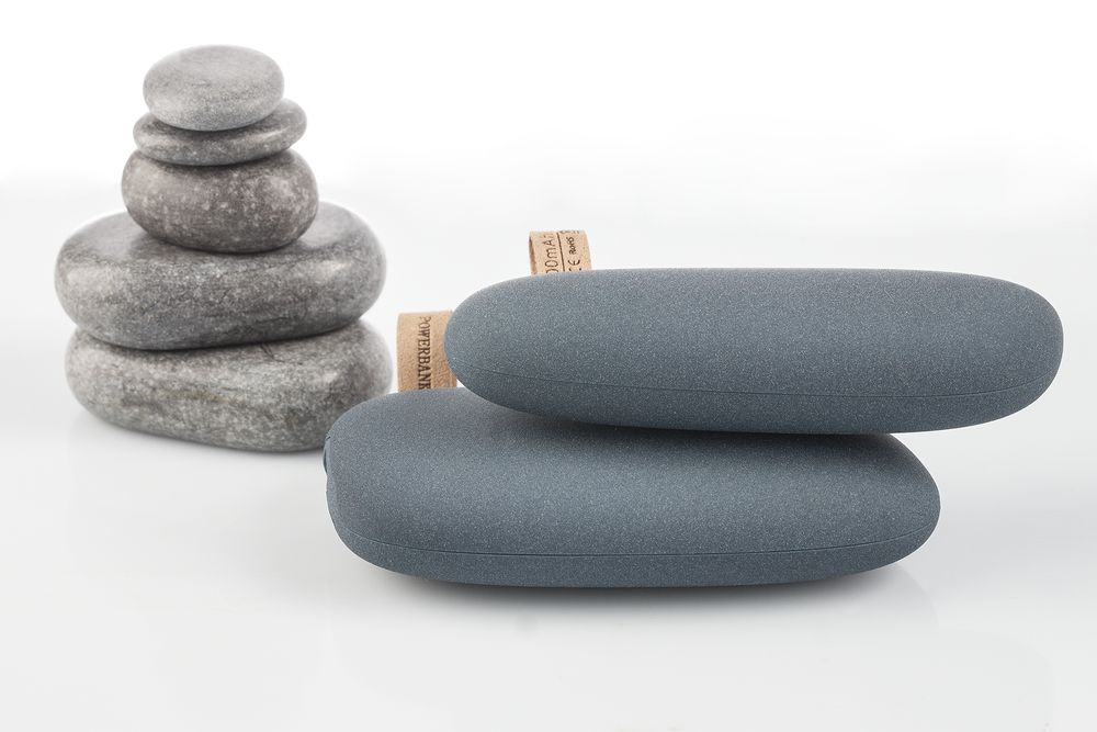 Внешний аккумулятор Pebble 2600 мАч, серо-синий / Миниатюра WWW (1000)