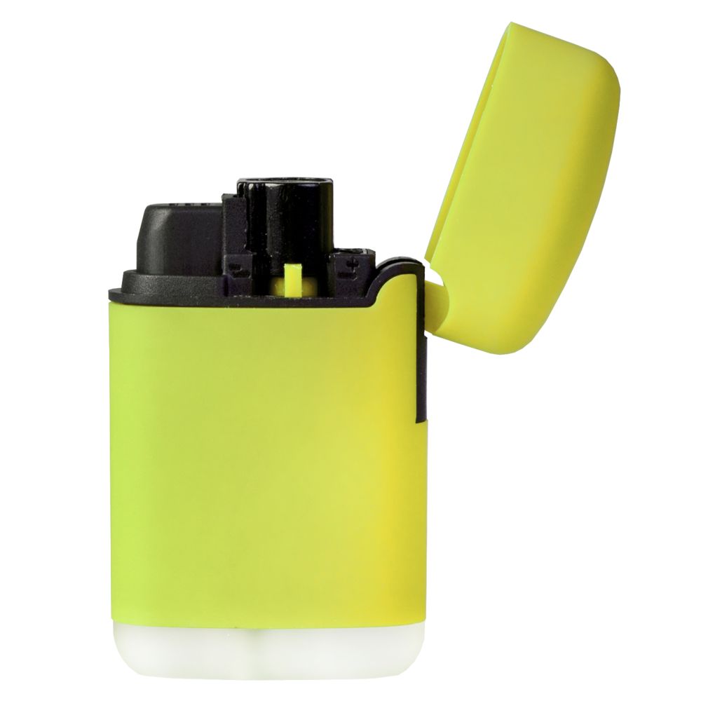 Зажигалка Zenga, турбо, многоразовая, желтая / Миниатюра WWW (1000)