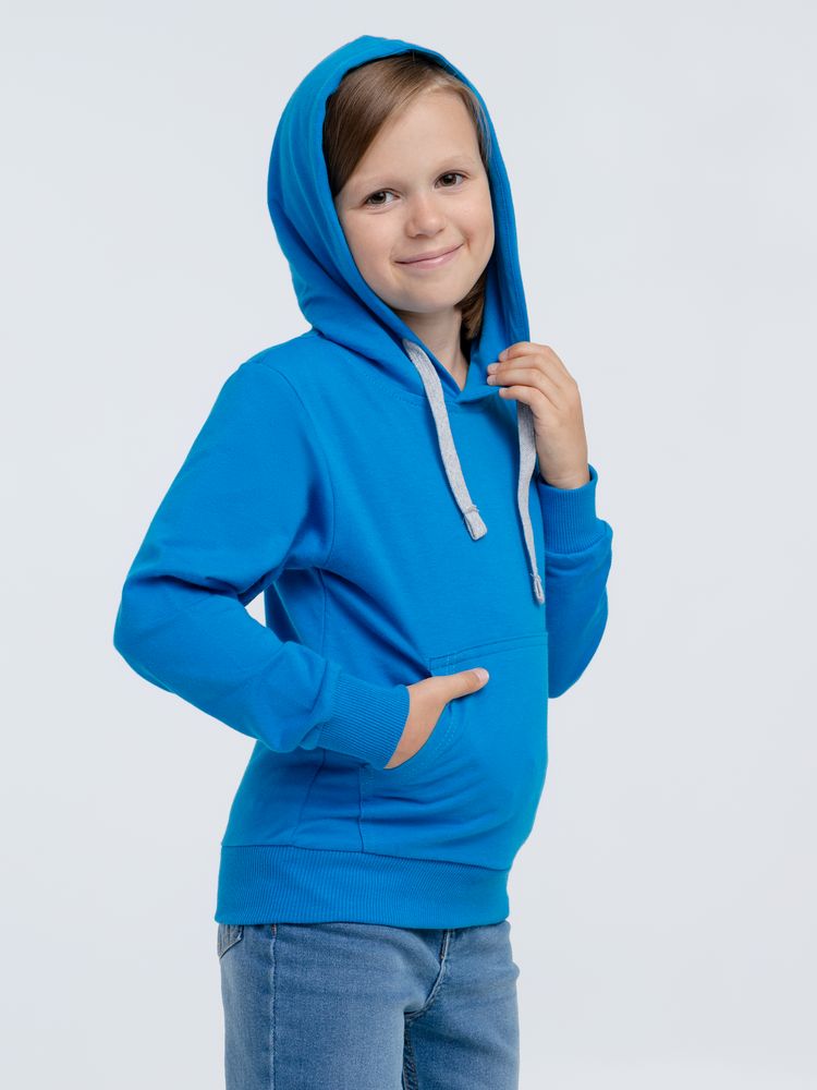 Толстовка с капюшоном детская Kirenga Kids, бирюзовая / Миниатюра WWW (1000)