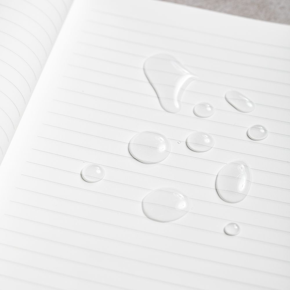 Тетрадь из каменной бумаги Stone Paper, черная, в линейку / Миниатюра WWW (1000)