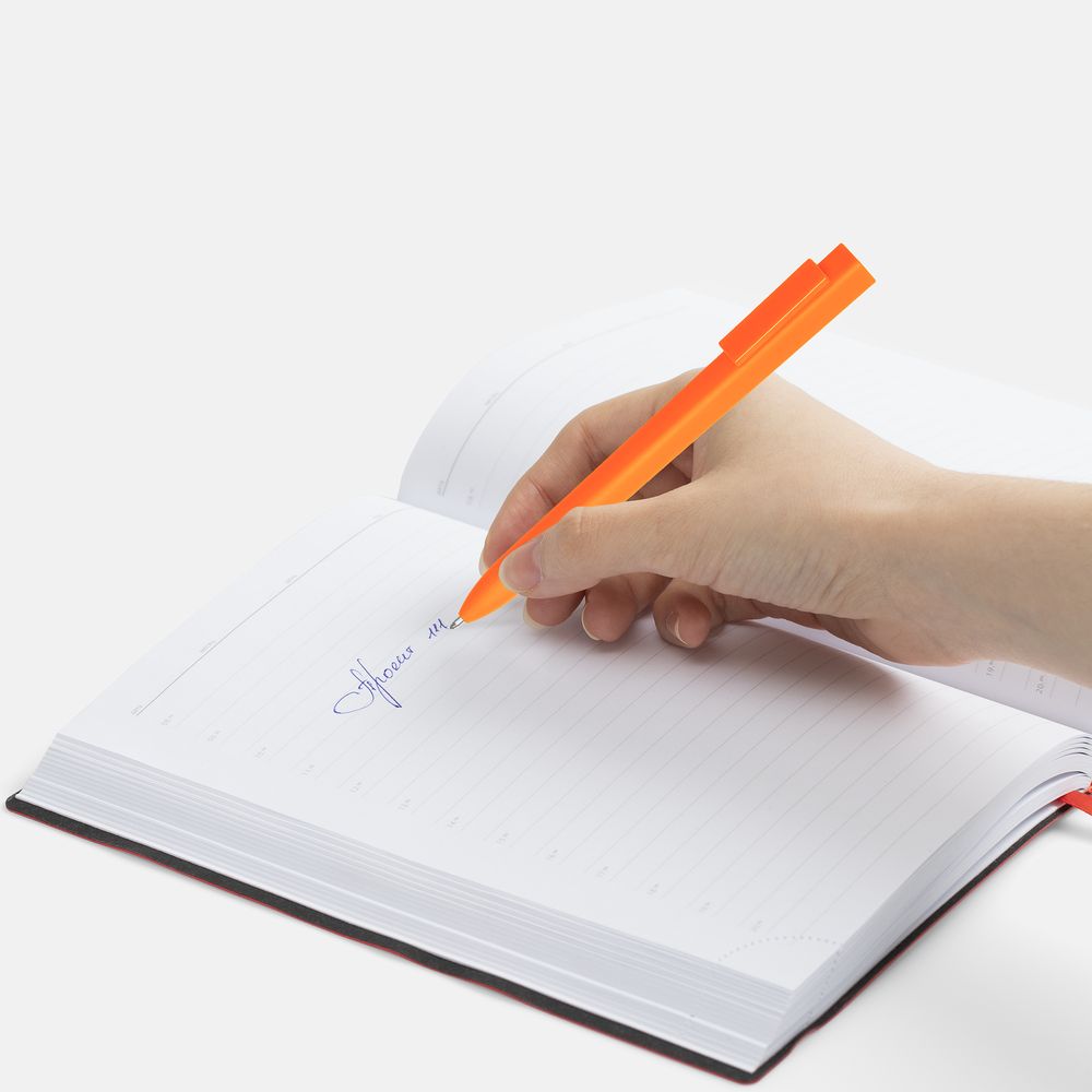 Ручка шариковая Swiper SQ Soft Touch, оранжевая / Миниатюра WWW (1000)