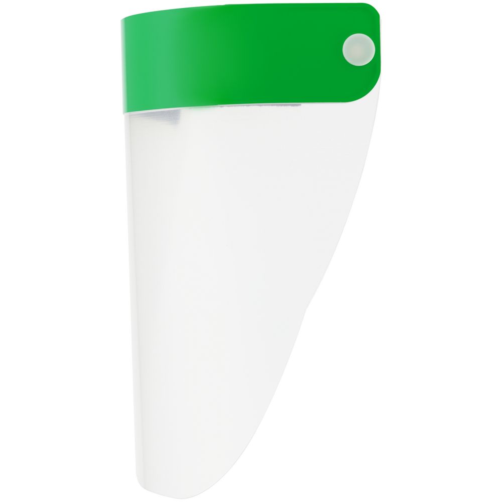 Прозрачный экран для лица Barrier, немедицинский, с зеленой лентой / Миниатюра WWW (1000)