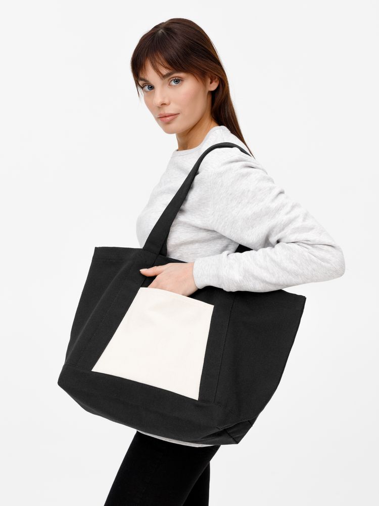 Шопер Shophop, черный с неокрашенным / Миниатюра модельного (1000)