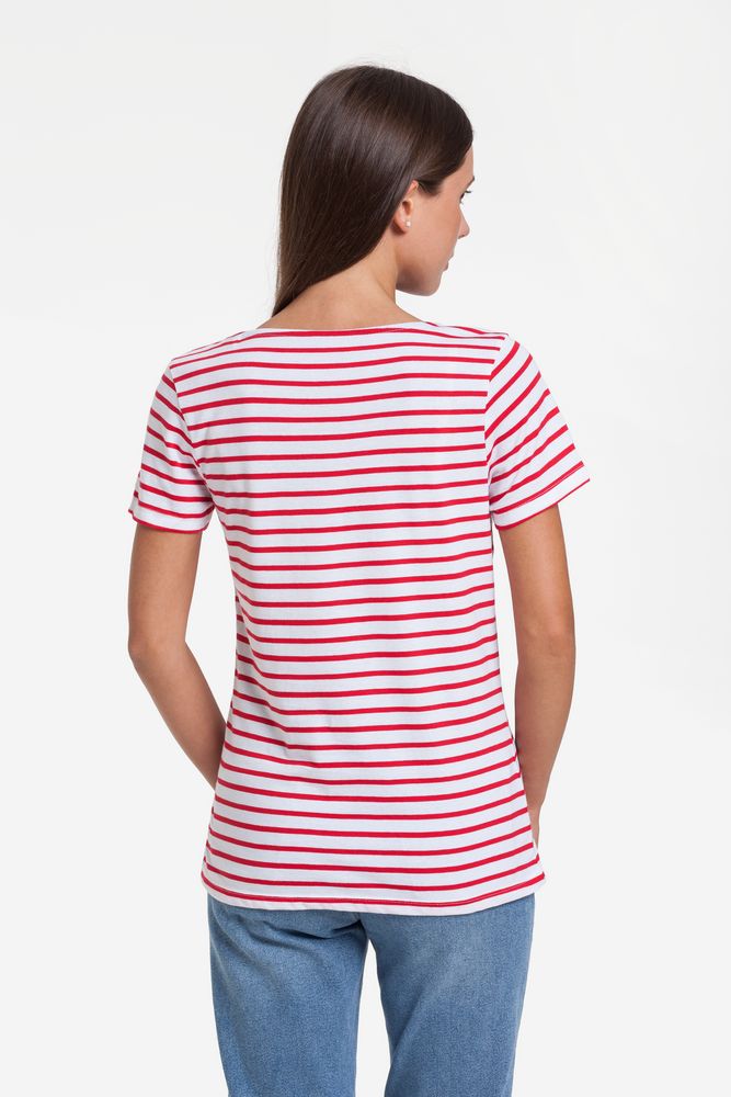 Футболка женская Grand Granat New, белая с красным / Миниатюра WWW (1000)