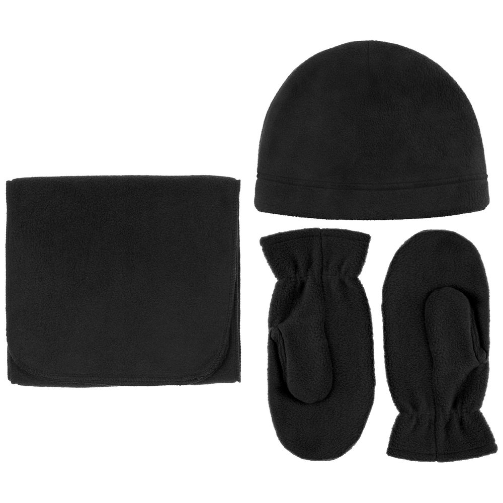 Варежки Fleecy, черные / Миниатюра WWW (1000)