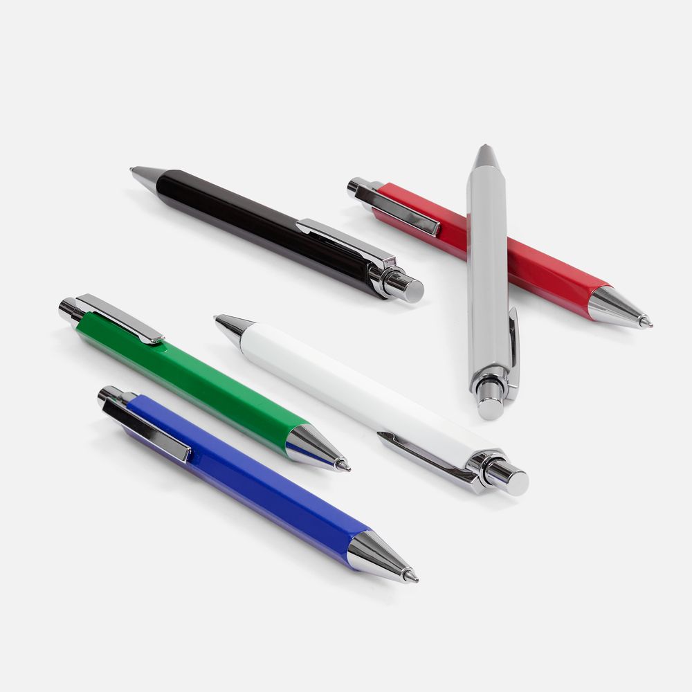 Ручка шариковая Alumno, белая / Миниатюра WWW (1000)