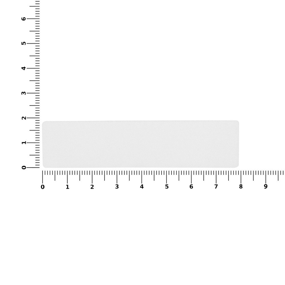 Наклейка тканевая Lunga, S, белая / Миниатюра WWW (1000)