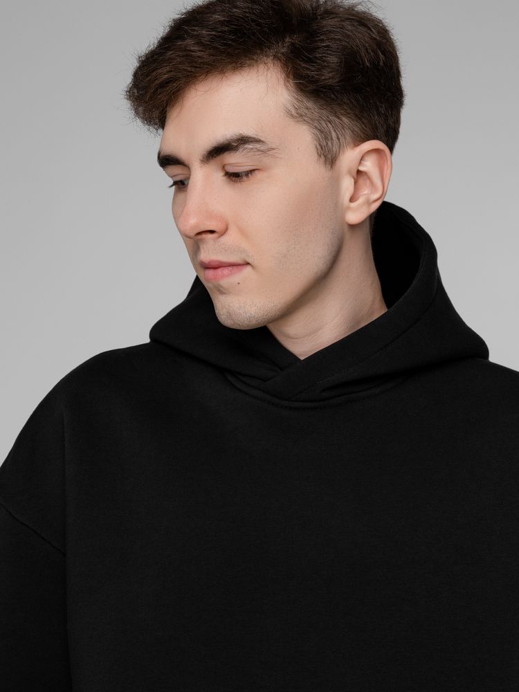 Худи Oversize Pockets, черное / Миниатюра WWW (1000)