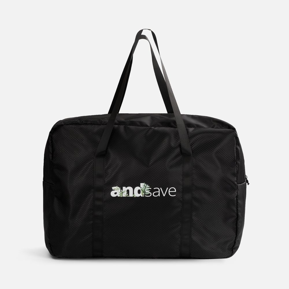 Спортивная сумка Ligero, черная / Миниатюра нанесения (1000)