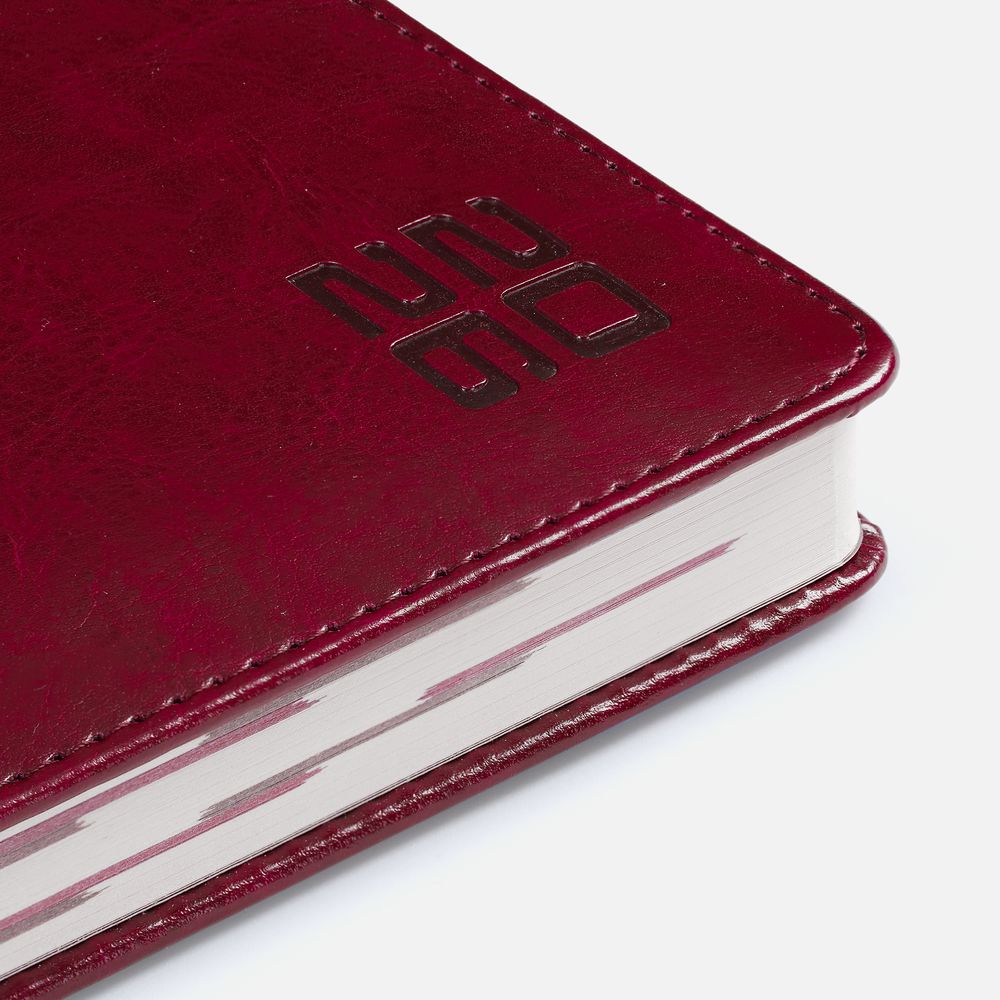 Ежедневник Faro, датированный, бордовый / Миниатюра WWW (1000)