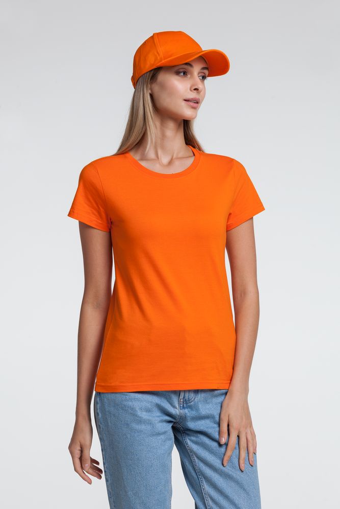 Футболка женская T-bolka Lady, оранжевая / Миниатюра WWW (1000)