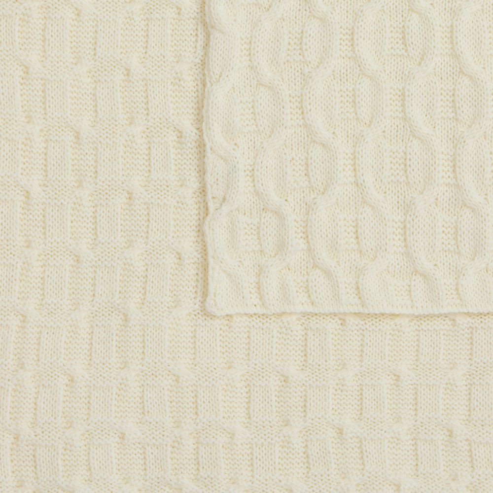 Плед Braidera, белый (молочный) / Миниатюра WWW (1000)