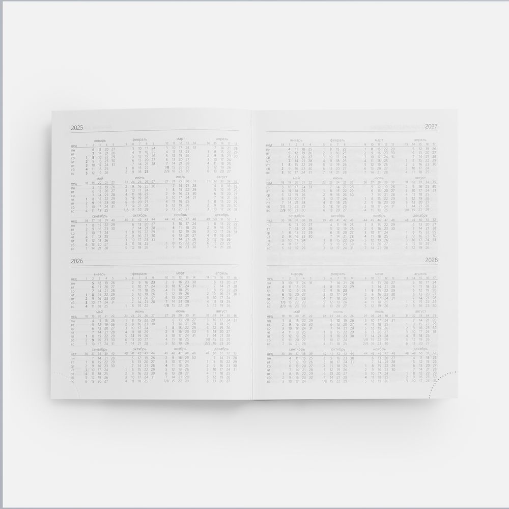 Ежедневник CONDOR, недатированный, черный / Миниатюра WWW (1000)