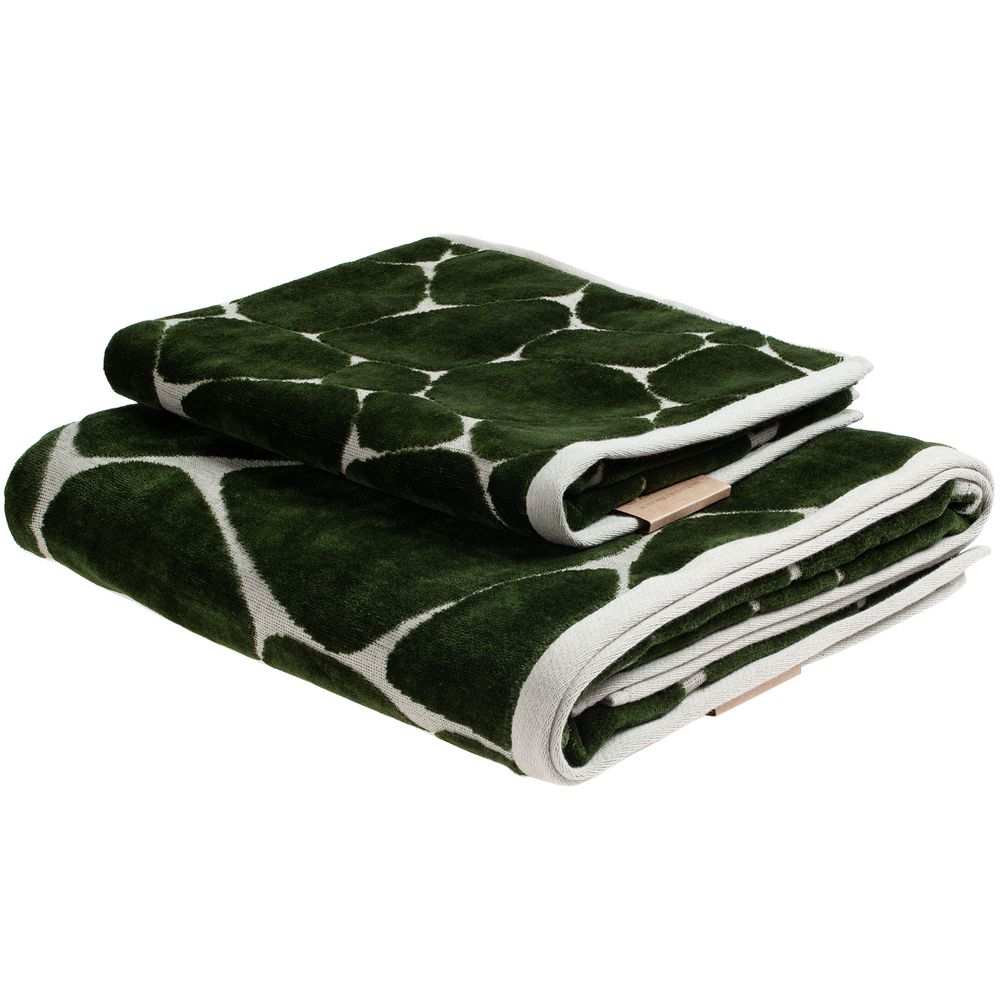 Полотенце Giraffe, большое, бежевое с зеленым / Миниатюра WWW (1000)