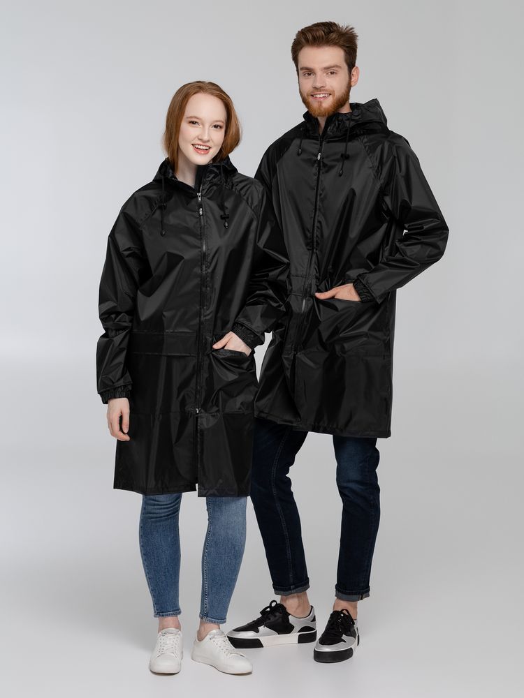 Дождевик с карманами «Плащ, плащ», черный / Миниатюра WWW (1000)