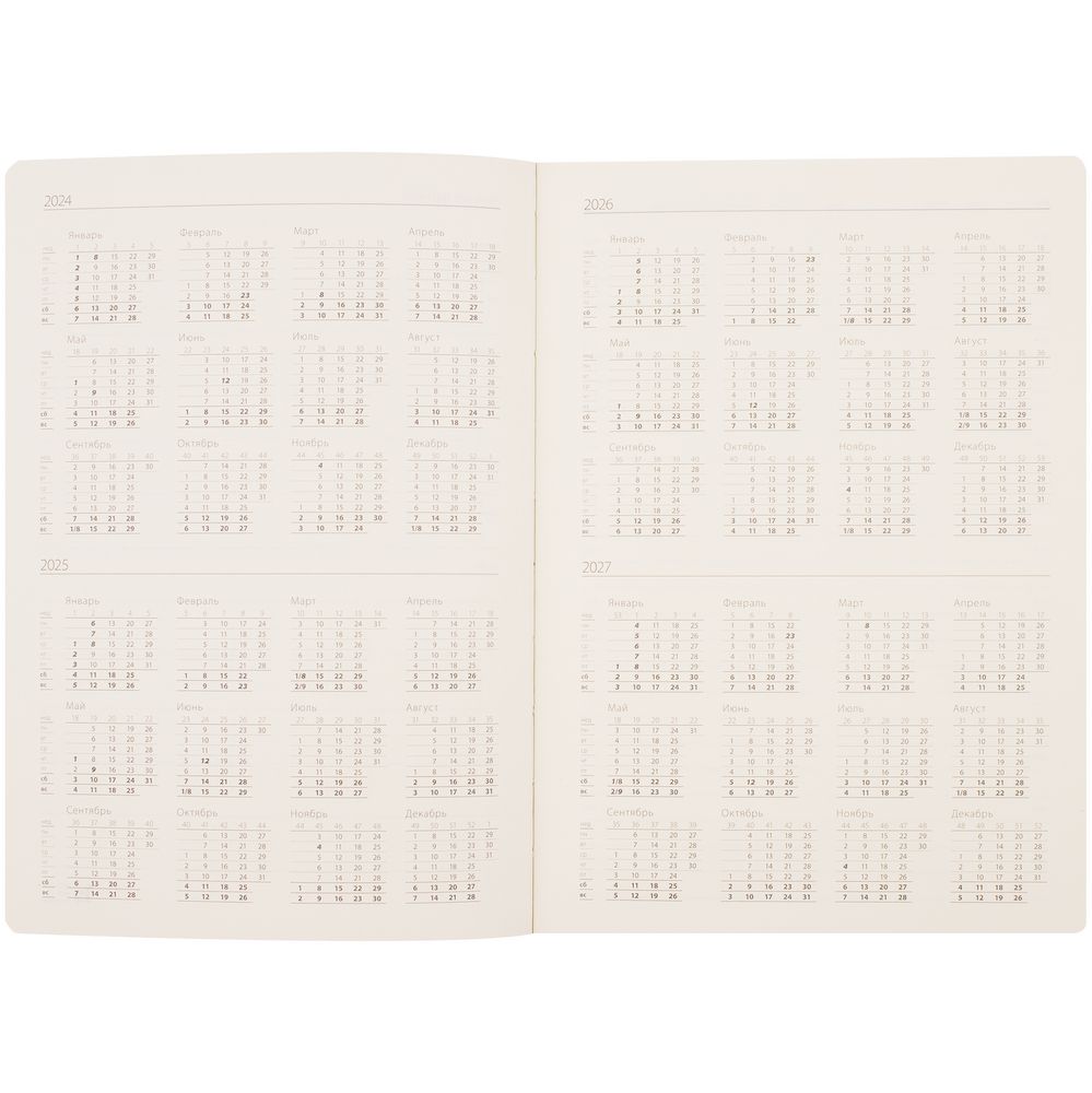 Ежедневник Flex Shall, недатированный, белый / Миниатюра WWW (1000)