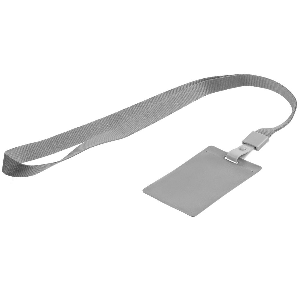 Карман для бейджа с лентой Staff, серый / Миниатюра WWW (1000)