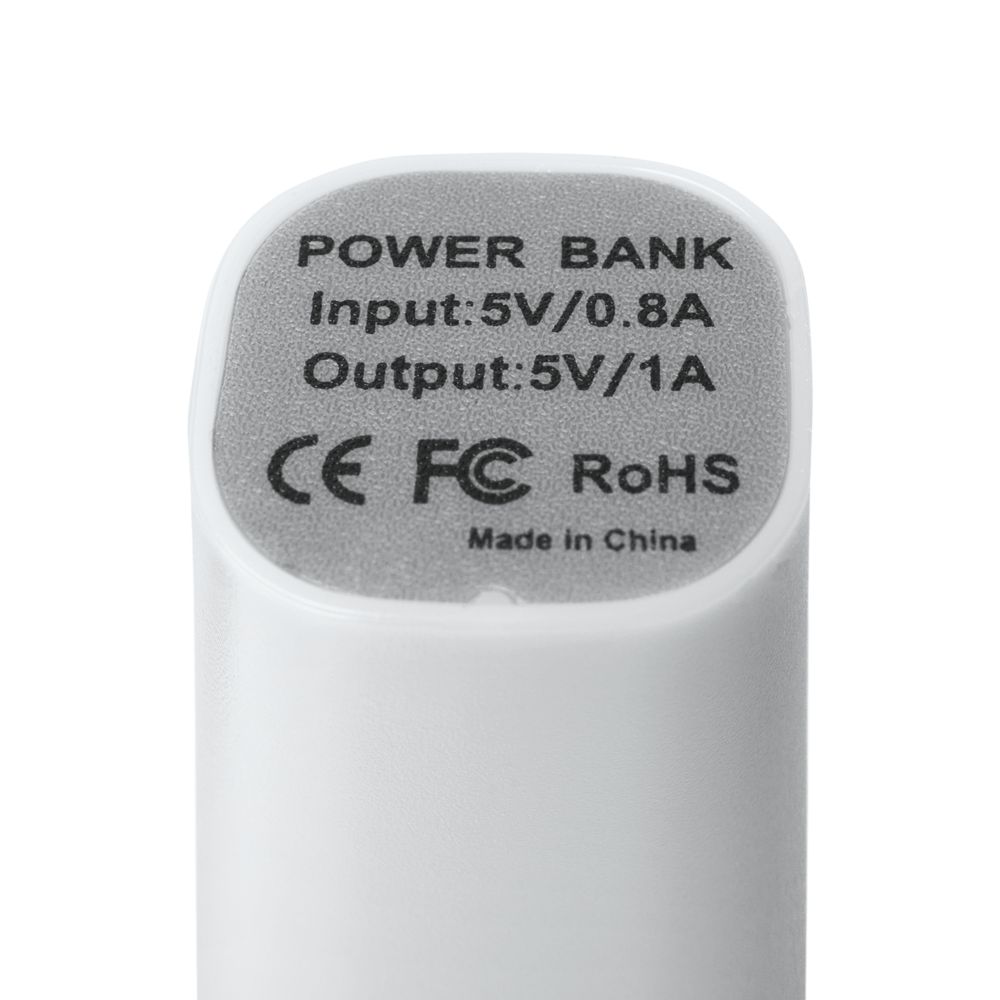 Внешний аккумулятор Easy Shape 2000 мАч, белый / Миниатюра WWW (1000)