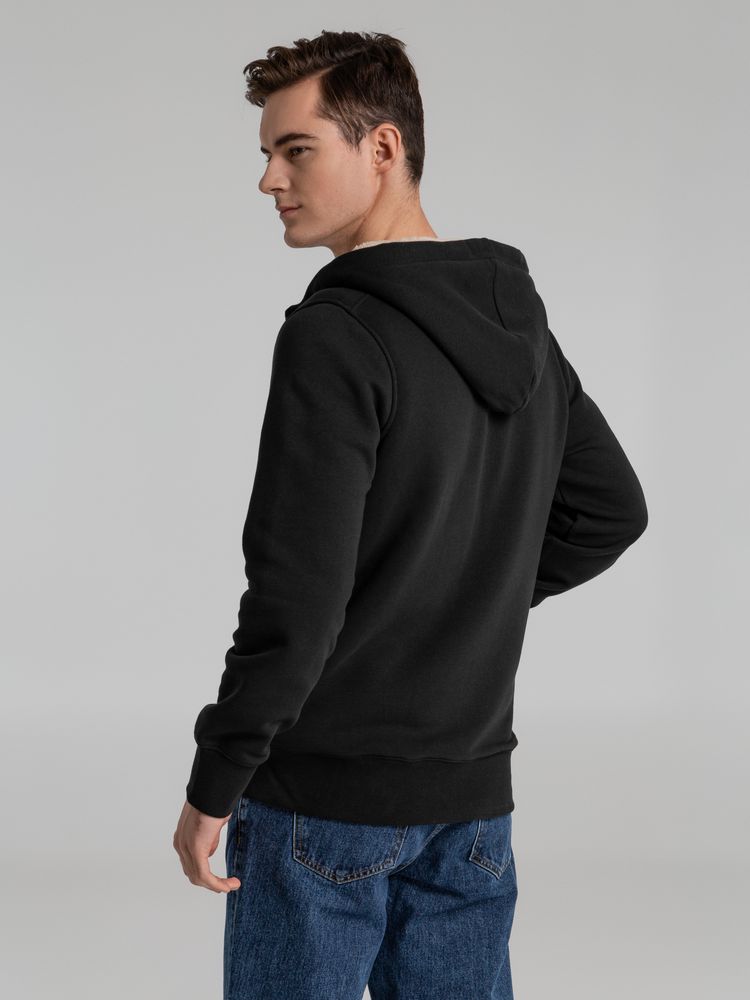 Толстовка унисекс на молнии Sherpa 280, черная / Миниатюра WWW (1000)